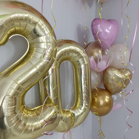 Набор шаров «Розовый закат»